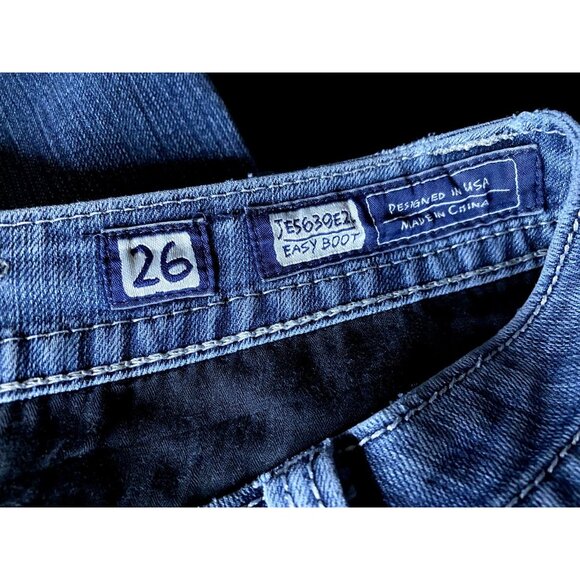 Miss Me Jeans Womens 26 Denim Pants Bedazzled Bling Pockets Distressed JE5639E2L - Picture 9 of 13